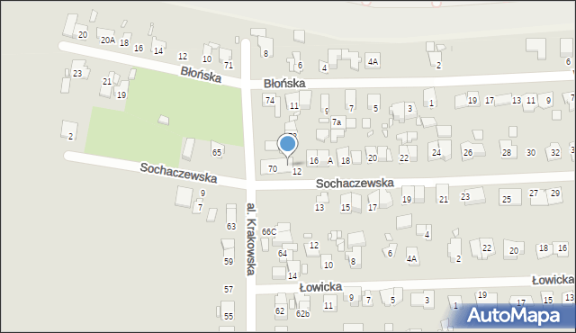 Piastów, Sochaczewska, 14, mapa Piastów