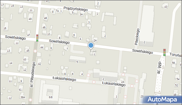 Piastów, Sowińskiego Józefa, gen., 1A, mapa Piastów