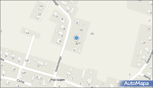 Pierściec, Sobeckiego Henryka, ks., 29, mapa Pierściec