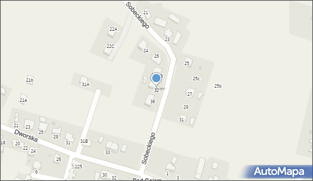 Pierściec, Sobeckiego Henryka, ks., 32, mapa Pierściec