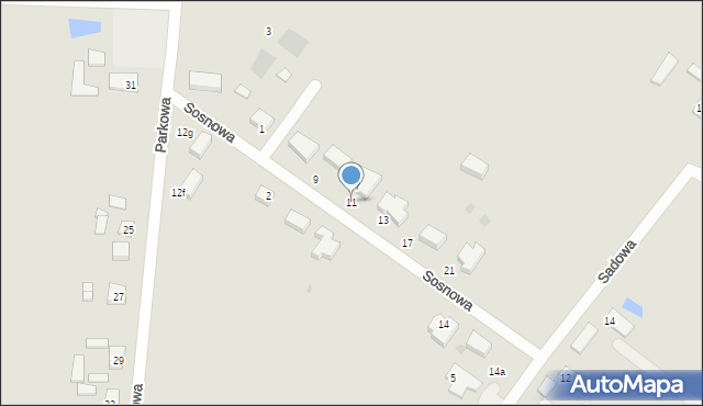 Piotrków Kujawski, Sosnowa, 11, mapa Piotrków Kujawski