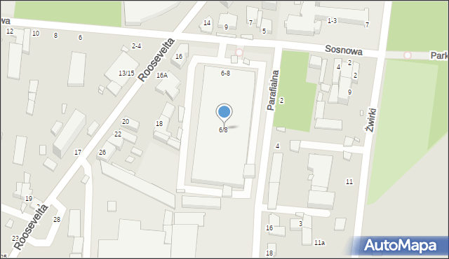 Piotrków Trybunalski, Sosnowa, 6/8, mapa Piotrków Trybunalski