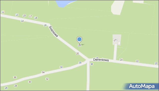 Piotrkowice, Sosnowa, 25, mapa Piotrkowice