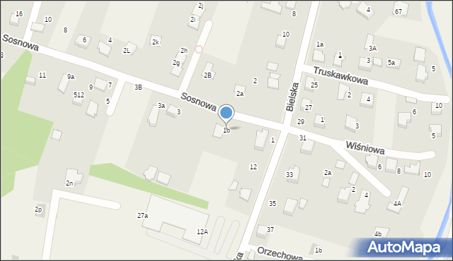 Pisarzowice, Sosnowa, 1b, mapa Pisarzowice