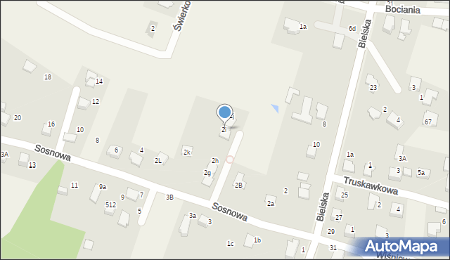 Pisarzowice, Sosnowa, 2i, mapa Pisarzowice