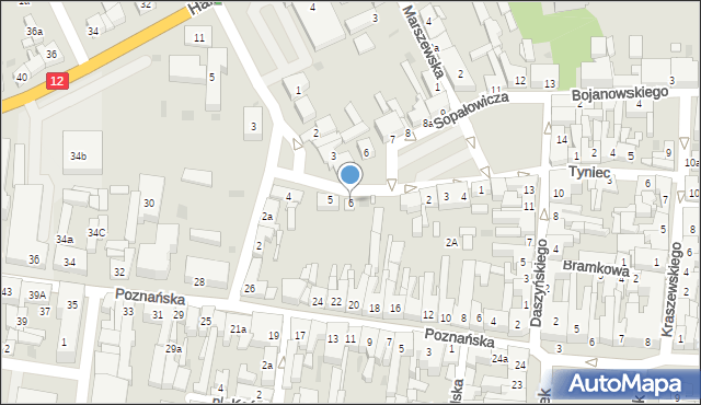 Pleszew, Sopałowicza K., 6, mapa Pleszew