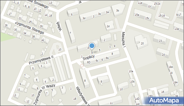 Pleszew, Soplicy Jacka, 3, mapa Pleszew