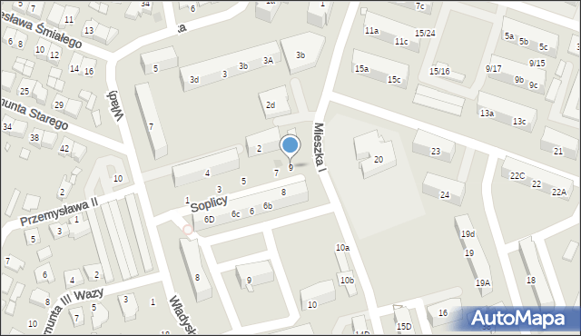 Pleszew, Soplicy Jacka, 9, mapa Pleszew