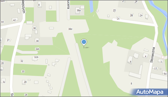 Poddębie, Sosnowa, 34e, mapa Poddębie