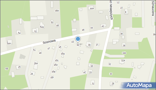 Poddębie, Sosnowa, 41, mapa Poddębie