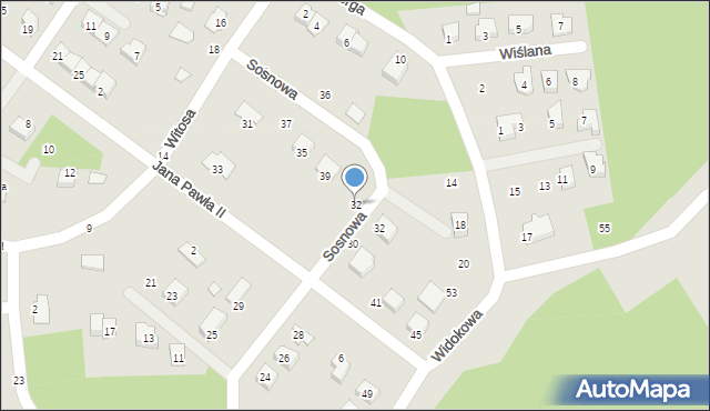 Połaniec, Sosnowa, 32, mapa Połaniec