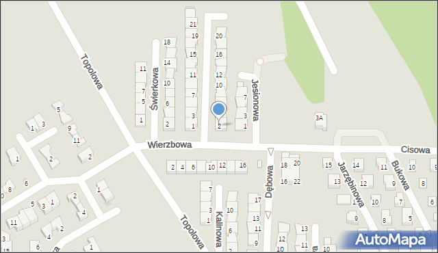 Polkowice, Sosnowa, 2, mapa Polkowice