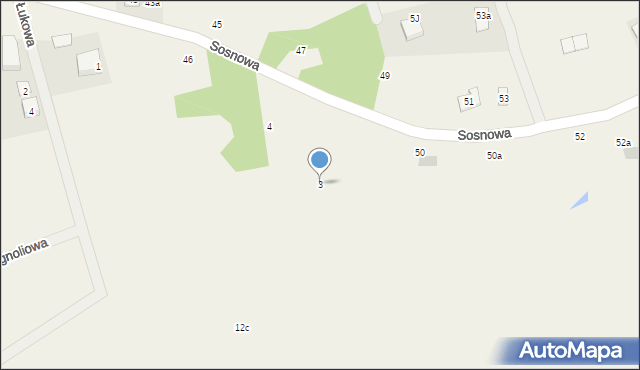 Pomlewo, Sosnowa, 3, mapa Pomlewo