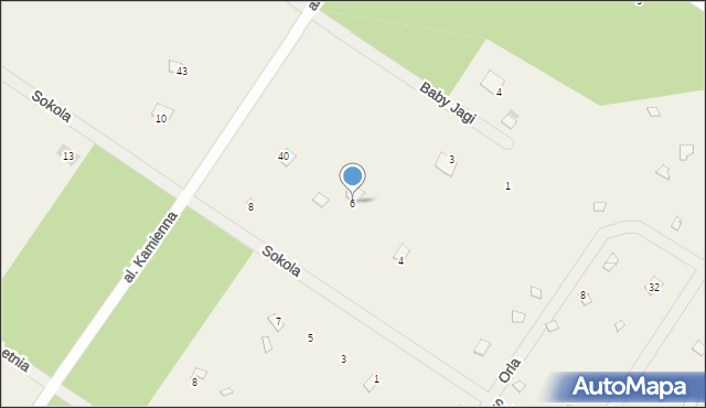Popowo-Letnisko, Sokola, 6, mapa Popowo-Letnisko