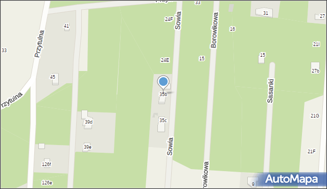 Powązki, Sowia, 3, mapa Powązki