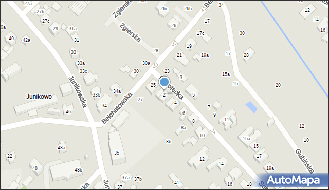 Poznań, Sobotecka, 2, mapa Poznania