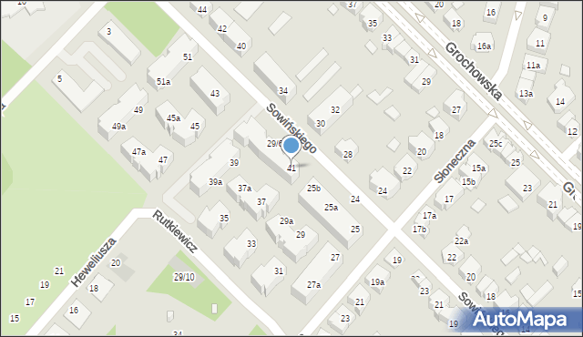 Poznań, Sowińskiego Józefa, gen., 41, mapa Poznania