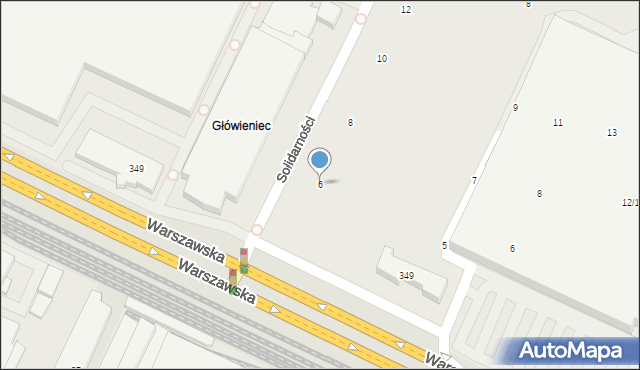 Poznań, Solidarności, 6, mapa Poznania