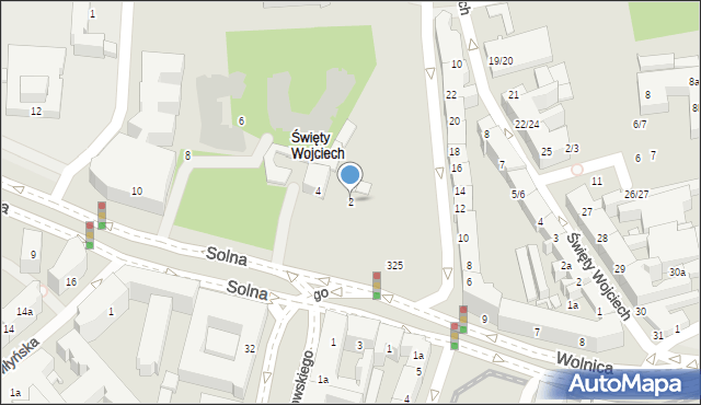 Poznań, Solna, 2, mapa Poznania