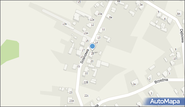Preczów, Sosnowa, 18, mapa Preczów