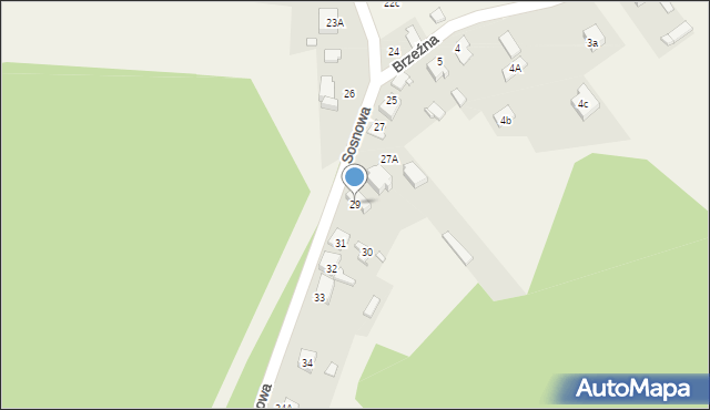 Preczów, Sosnowa, 29, mapa Preczów