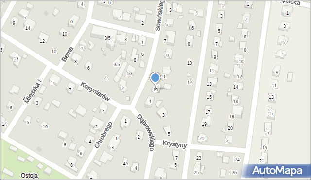 Pruszków, Sowińskiego Józefa, gen., 13, mapa Pruszków