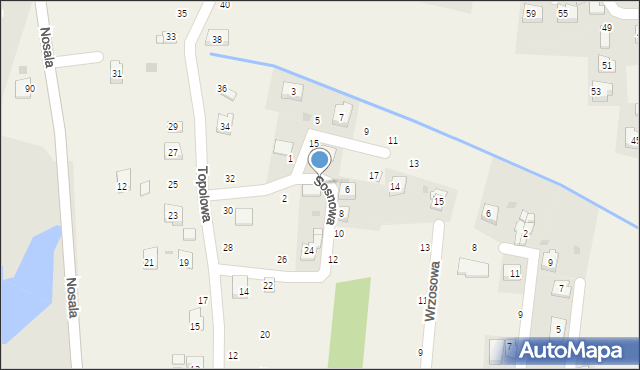 Przecieszyn, Sosnowa, 4, mapa Przecieszyn