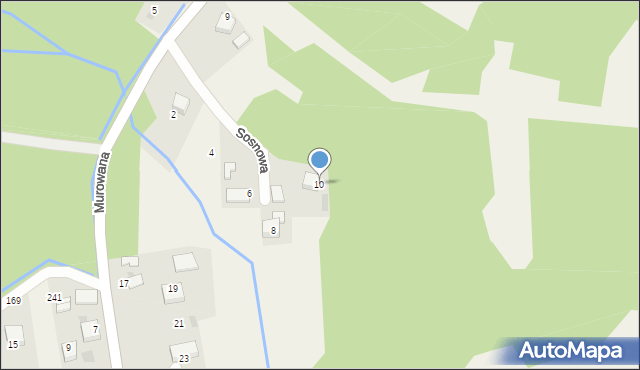 Przeginia Duchowna, Sosnowa, 10, mapa Przeginia Duchowna