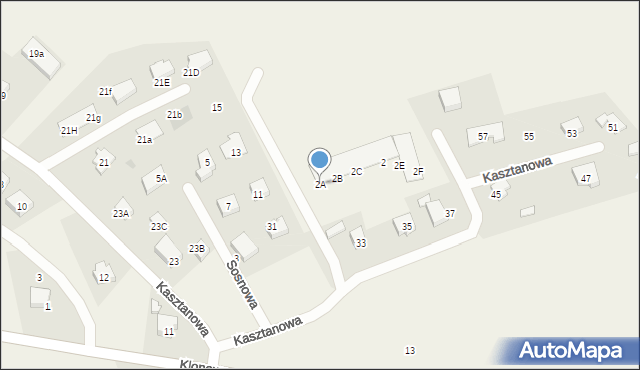 Przejazdowo, Sosnowa, 2A, mapa Przejazdowo