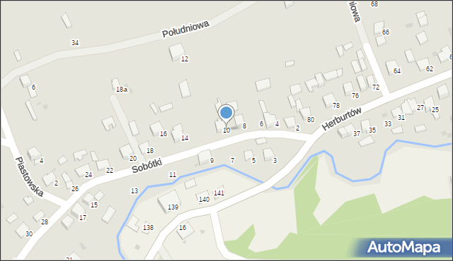 Przemyśl, Sobótki, 10, mapa Przemyśla