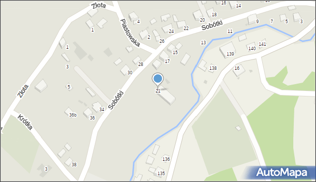 Przemyśl, Sobótki, 21, mapa Przemyśla