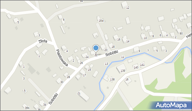 Przemyśl, Sobótki, 22, mapa Przemyśla