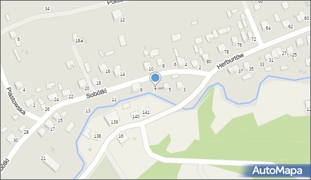 Przemyśl, Sobótki, 7, mapa Przemyśla