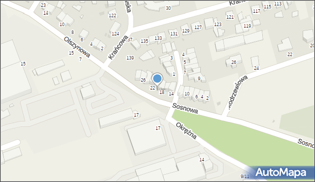 Przeźmierowo, Sosnowa, 20, mapa Przeźmierowo