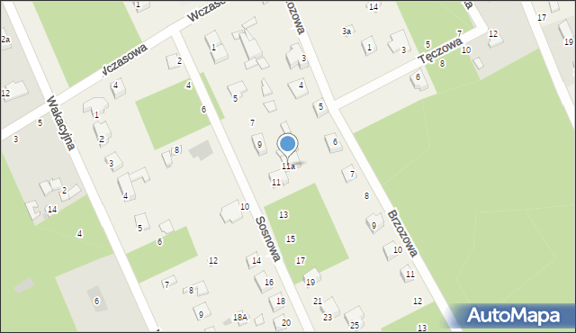 Przygoń, Sosnowa, 11a, mapa Przygoń