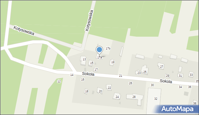 Przymiłowice, Sokola, 17a, mapa Przymiłowice