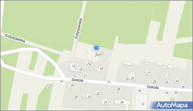 Przymiłowice, Sokola, 17b, mapa Przymiłowice