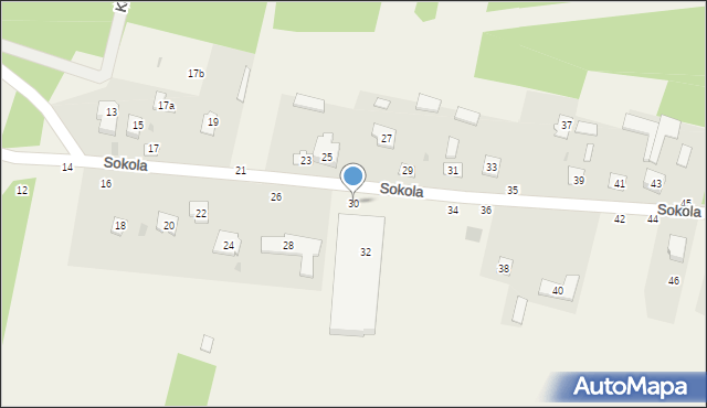 Przymiłowice, Sokola, 30, mapa Przymiłowice