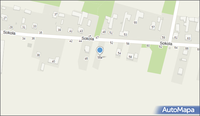 Przymiłowice, Sokola, 50a, mapa Przymiłowice