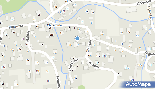 Przysietnica, Sołtysówka, 2a, mapa Przysietnica