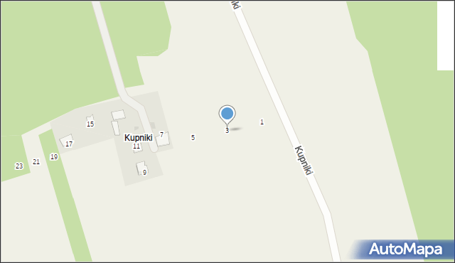 Przytuły Stare, Sosnowa, 3, mapa Przytuły Stare