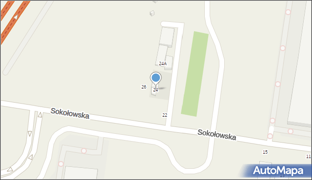 Puchały, Sokołowska, 24, mapa Puchały