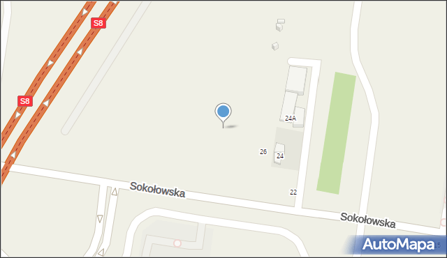 Puchały, Sokołowska, 28, mapa Puchały