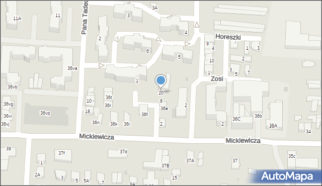 Pułtusk, Soplicy Jacka, 10, mapa Pułtusk