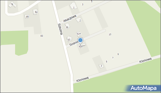 Pustelnik, Sosnowa, 2, mapa Pustelnik