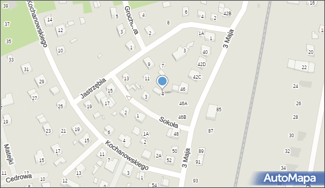 Puszczykowo, Sokoła, 4, mapa Puszczykowo