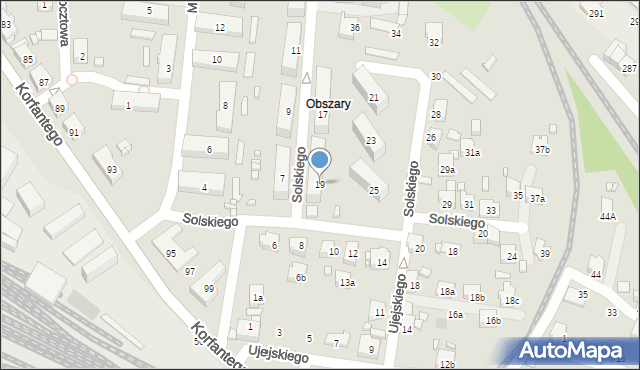 Radlin, Solskiego Ludwika, 19, mapa Radlin