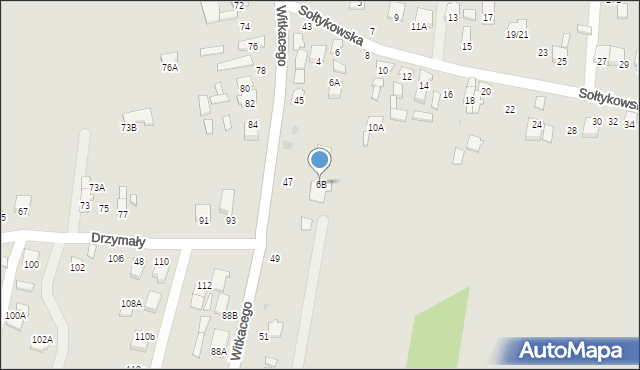 Radom, Sołtykowska, 6B, mapa Radomia