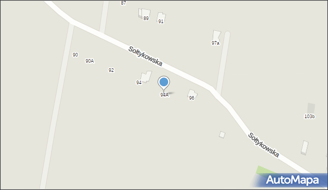 Radom, Sołtykowska, 94A, mapa Radomia