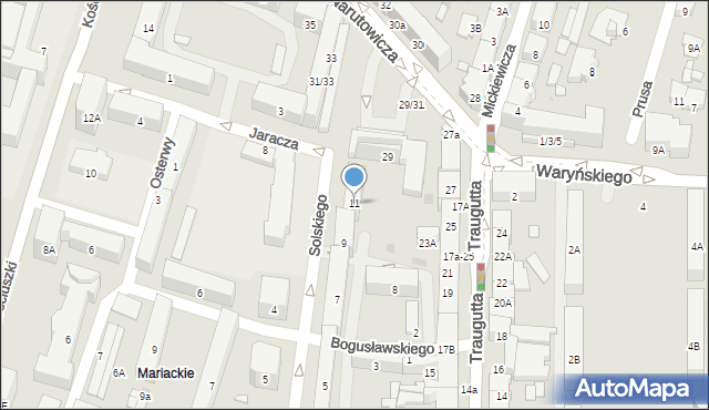 Radom, Solskiego Ludwika, 11, mapa Radomia